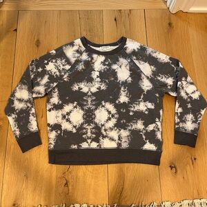 Grayson Threads Men's Tie-Dye Crewneck Sweater - Black and White